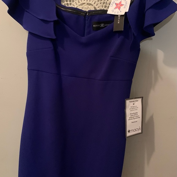 Beautiful blue gown Betsey and Adam size 4 . So pretty mermaid fit… NWT 💙 - Picture 10 of 16